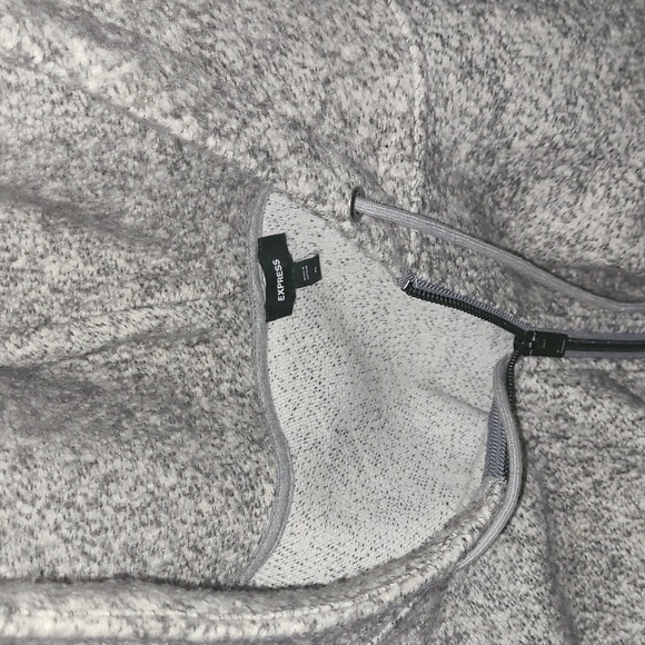 Express Grey Wool (Hat) Hoody Full-Zip XL - Picture 3 of 3